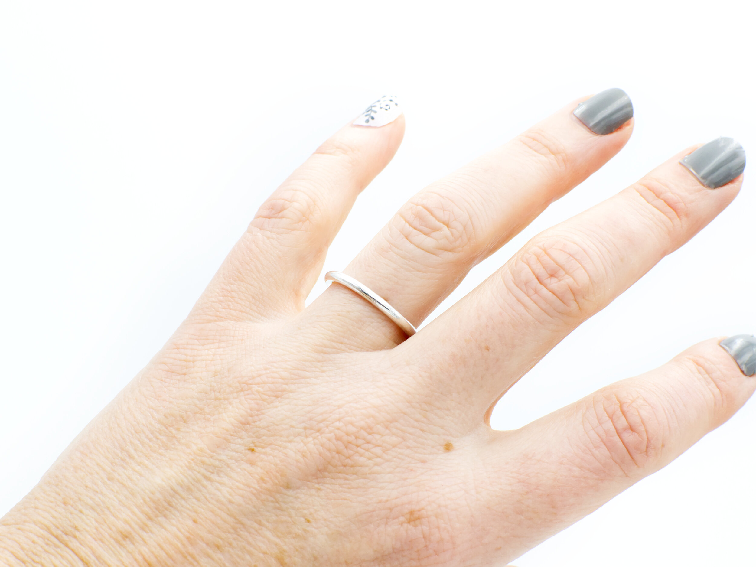 Sterling Silver Round Stacking Ring