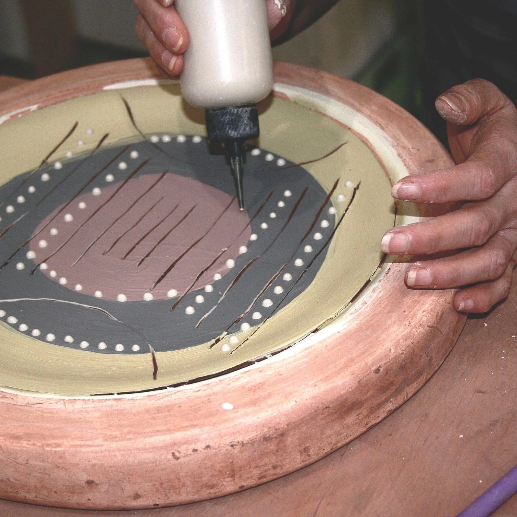 pottery workshop ceramic class plate design and make