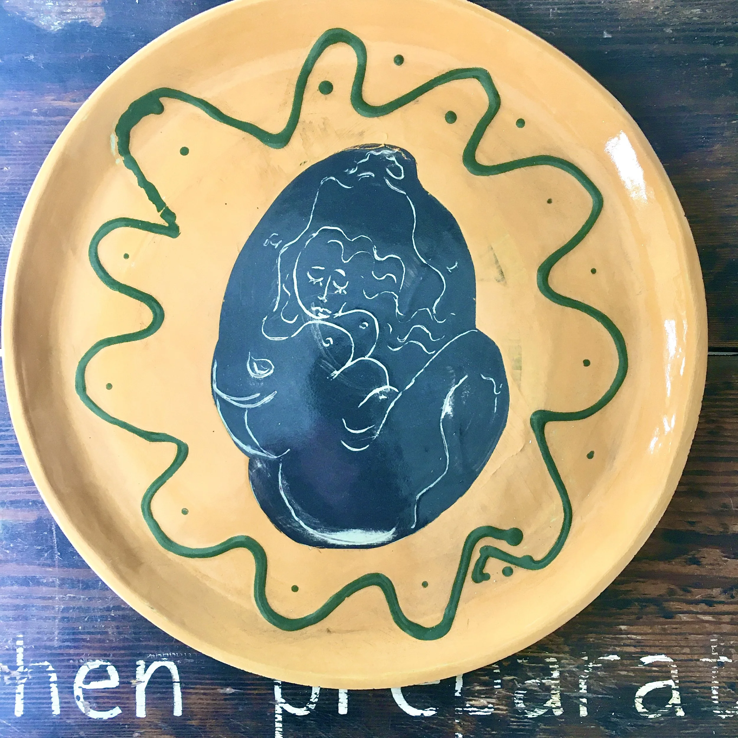 pottery workshop ceramic class design and make a plate in Brighton