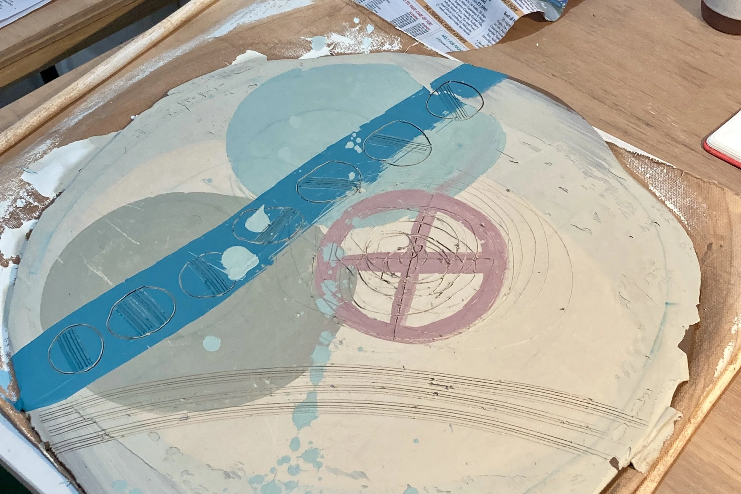 Monoprinting On Clay with Slip Workshop