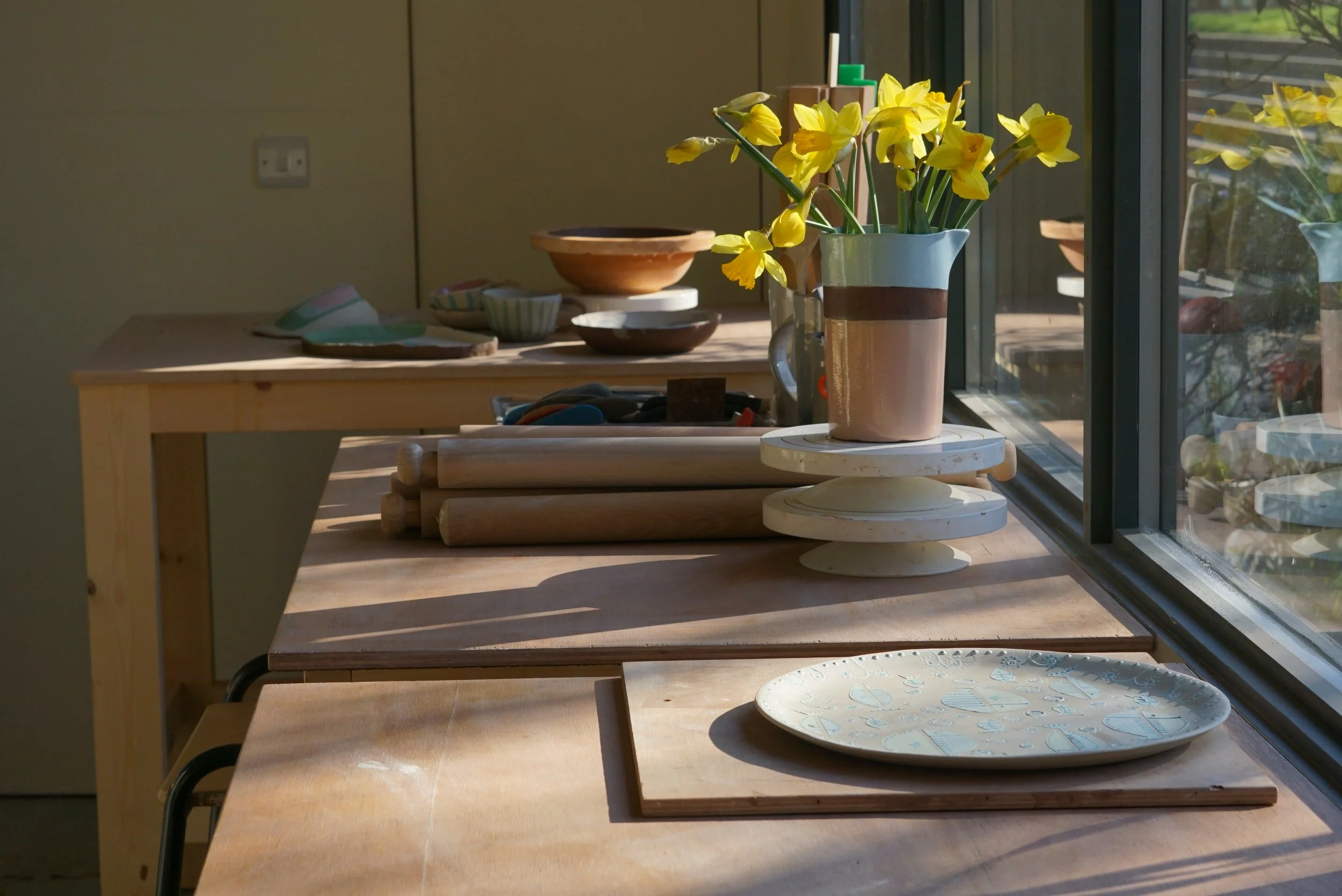 Ceramic Teaching Studio in Brighton warm space