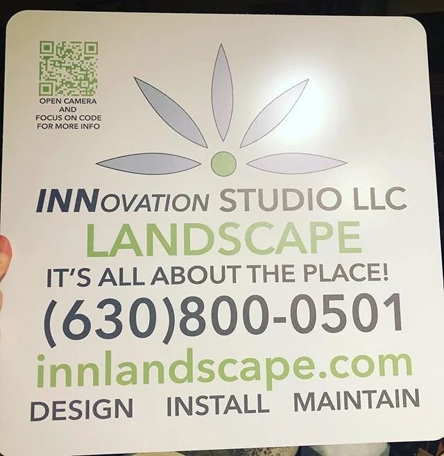 New signs that things are looking up! #innlandscape #innstudiollc #businesssign