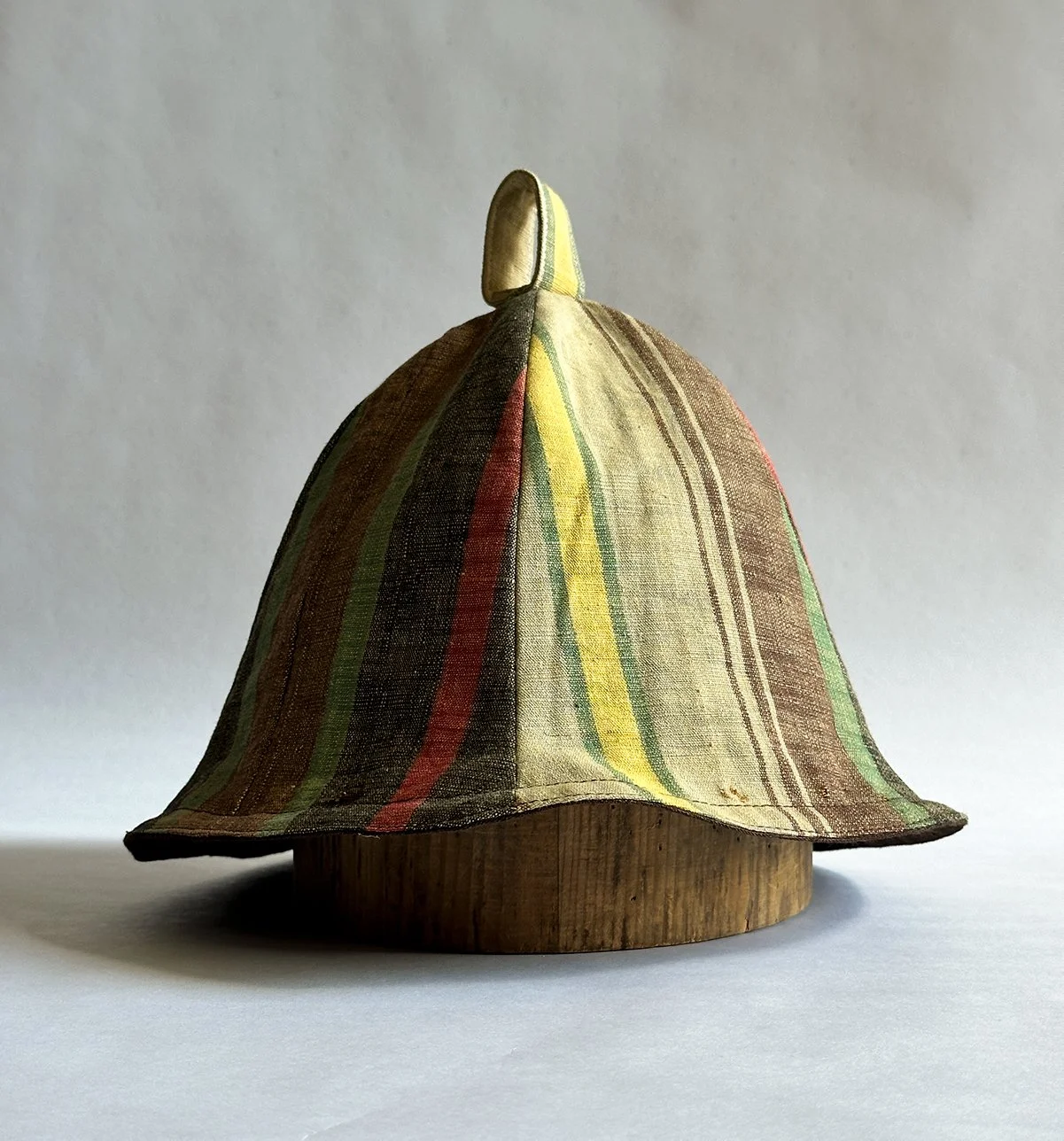 'Tam Hat' in Multi-Stripe Chambray c. 1960s