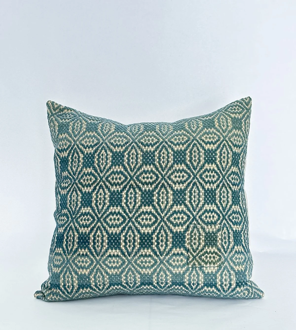 Antique Coverlet Pillow in Sunfaded Blue | Multiple sizes
