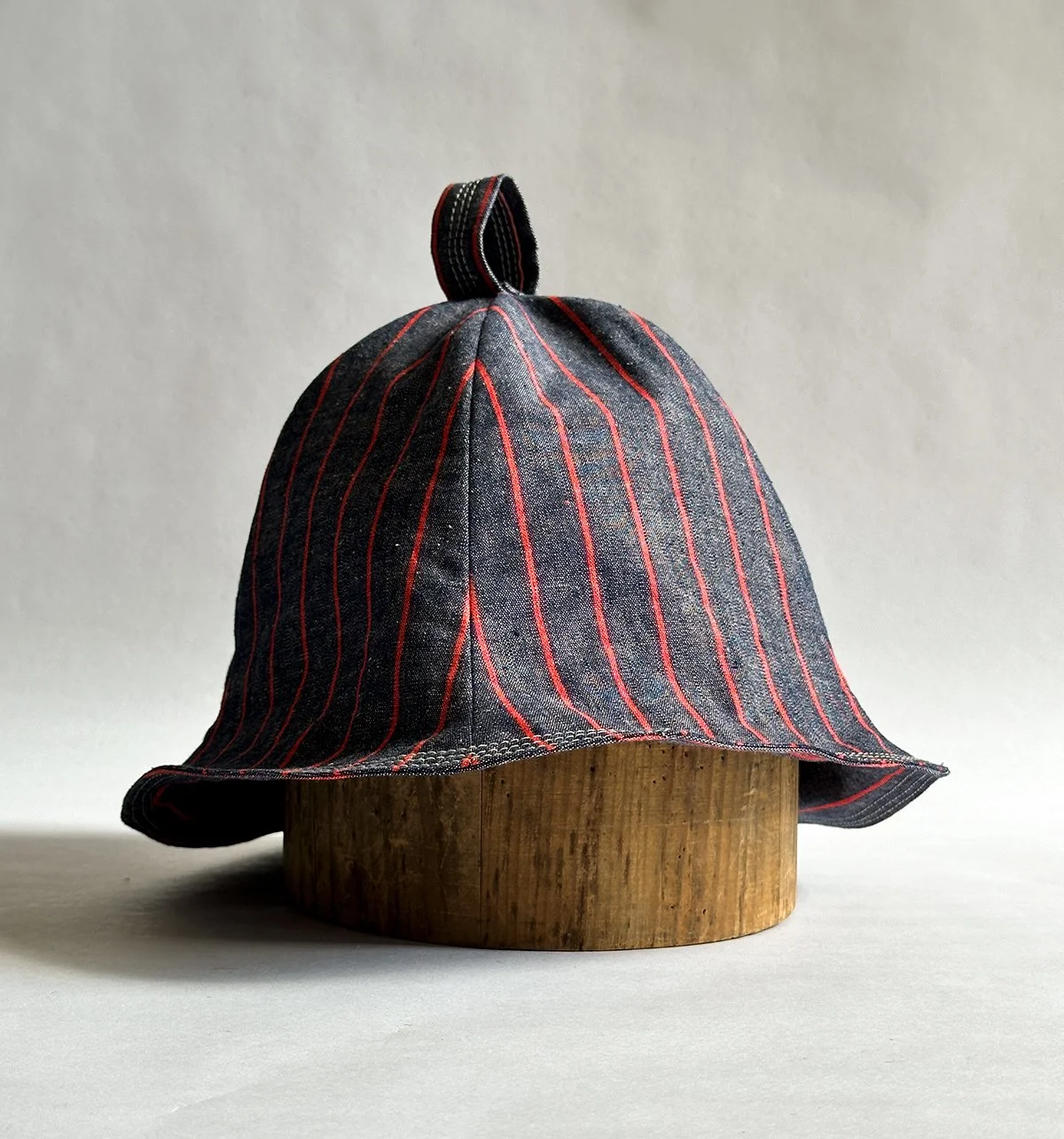 'Tam Hat' in Stripe Chambray c. 1960s