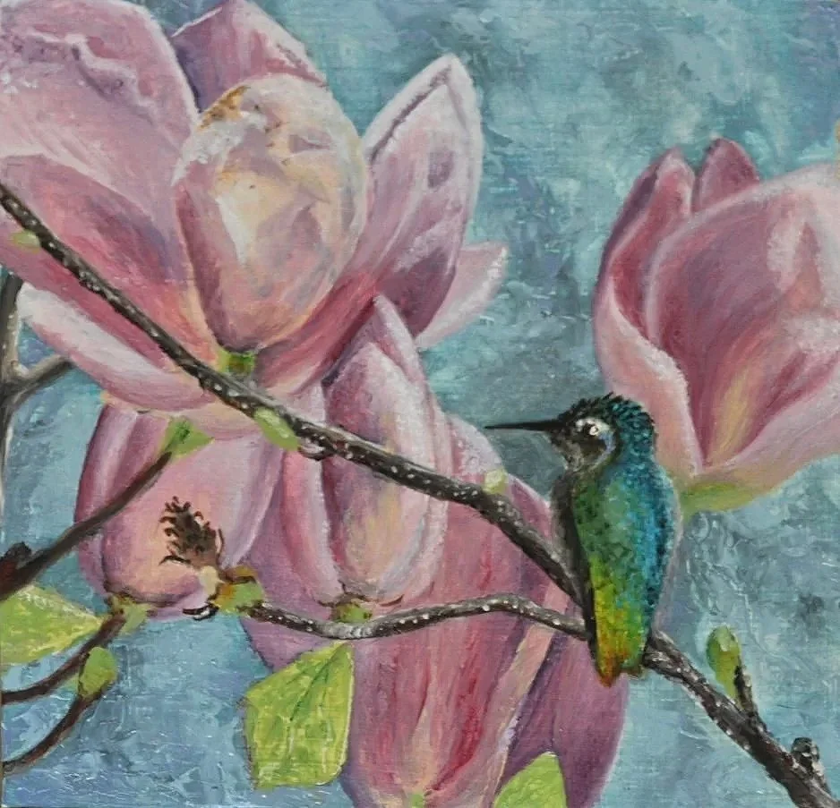 Tulip Tree Keeper, Oil Painting