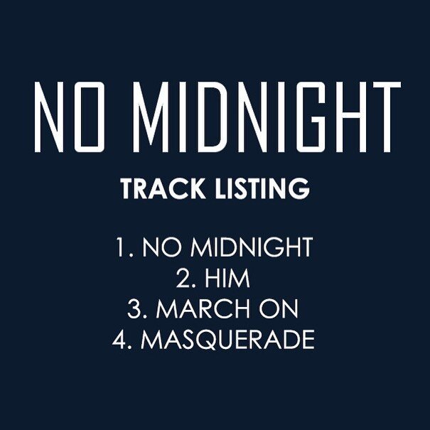 Here&rsquo;s the tracklist for my upcoming EP. Out in 3 days! 🌙🕰