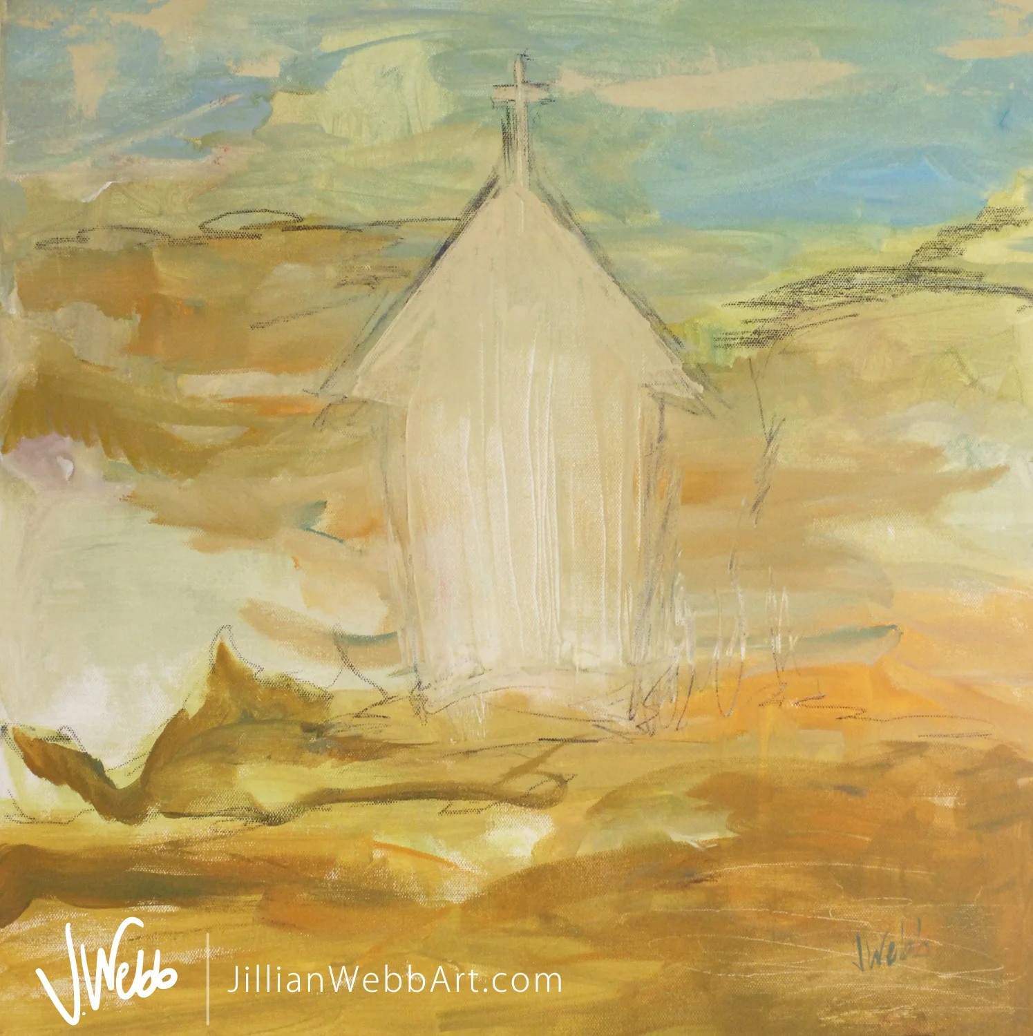 2013 forever faithful acrylic charcoal on canvas 20x20.jpg