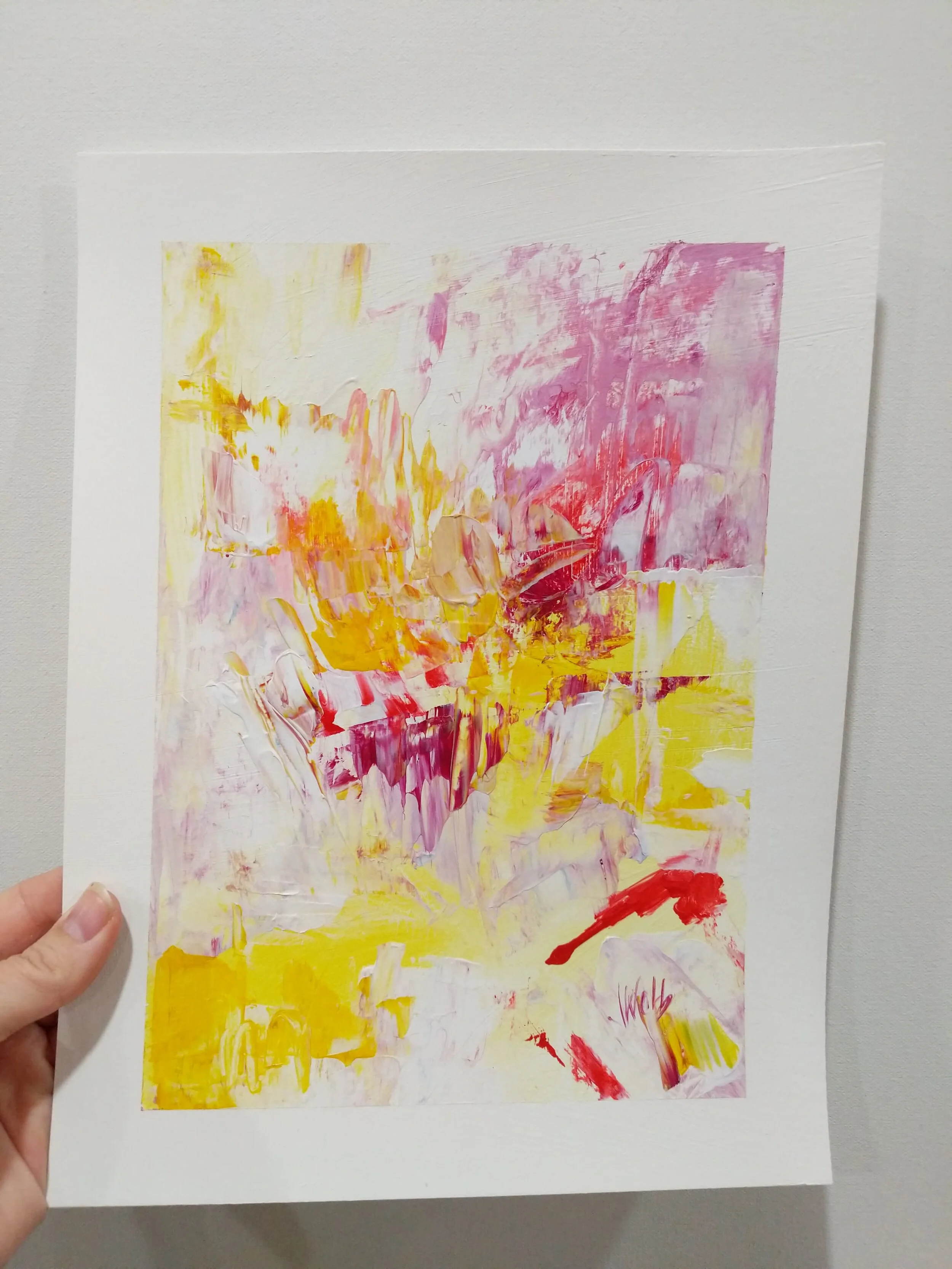 happy is embracing the chaos | 9x12