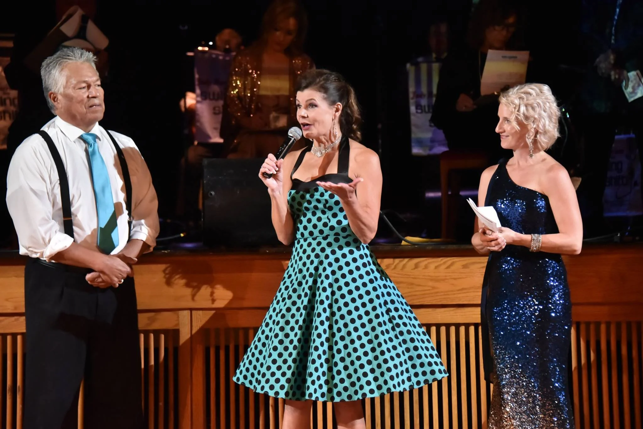    SwingShift and the Stars    Photography by John L. Russell, Great Lakes Images — with  Mel Kiogima ,  Marilyn Taylor ,  22 2 NONE  and  EXIT Realty Paramount  at  City Opera House . 