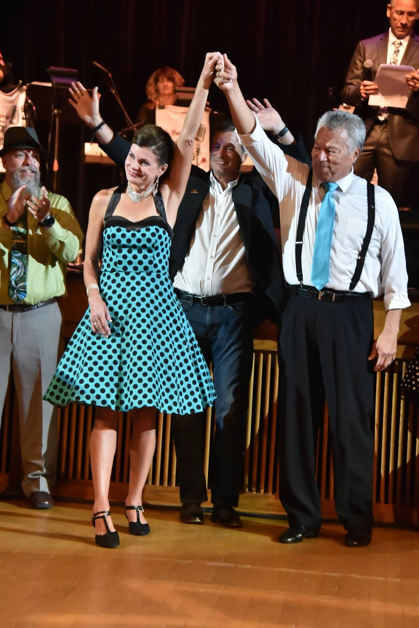    SwingShift and the Stars    Photography by John L. Russell, Great Lakes Images — with  Mel Kiogima ,  Marilyn Taylor ,  22 2 NONE  and  EXIT Realty Paramount  at  City Opera House . 