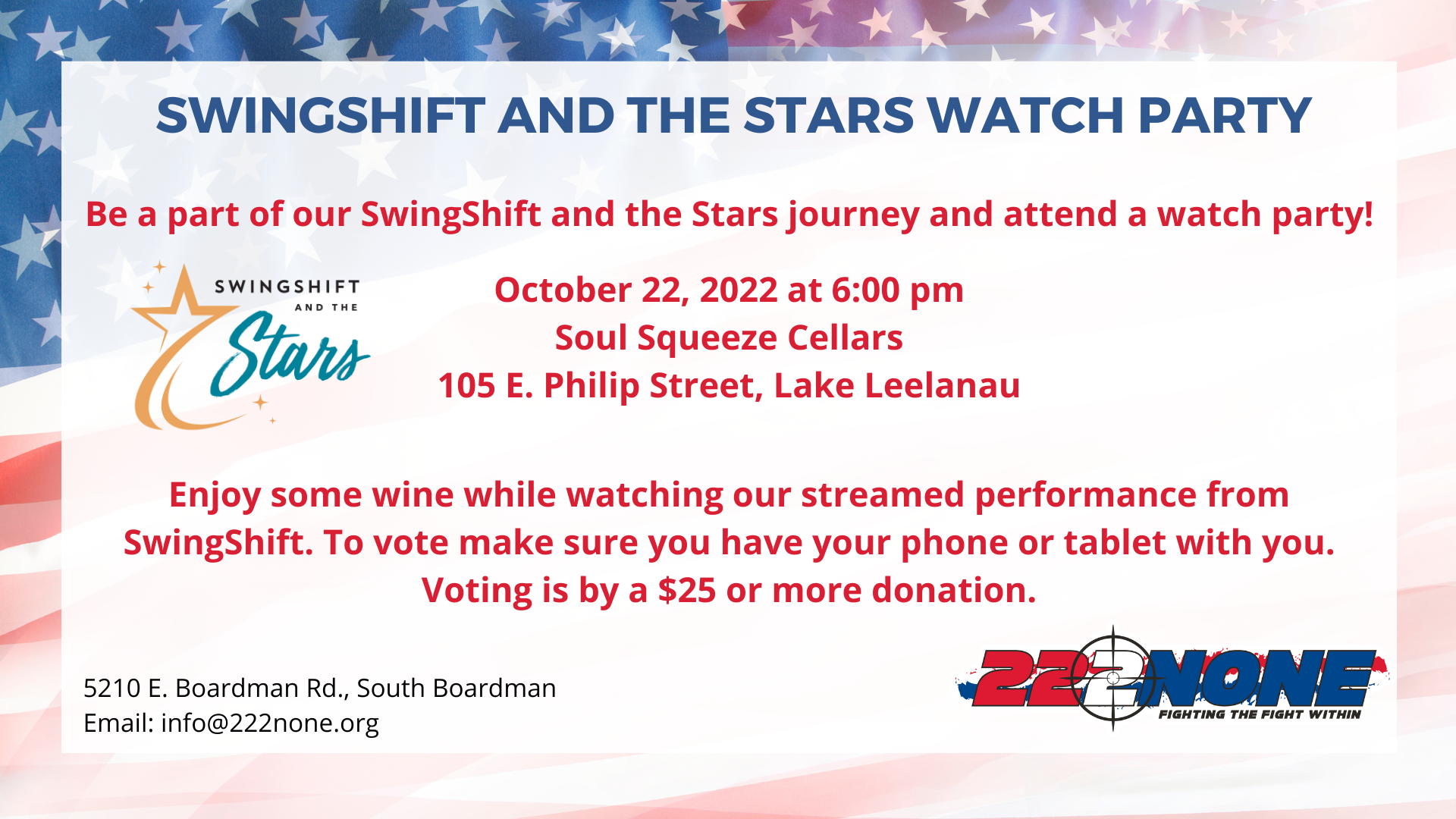 Watch Party at Soul Squeeze Cellars
