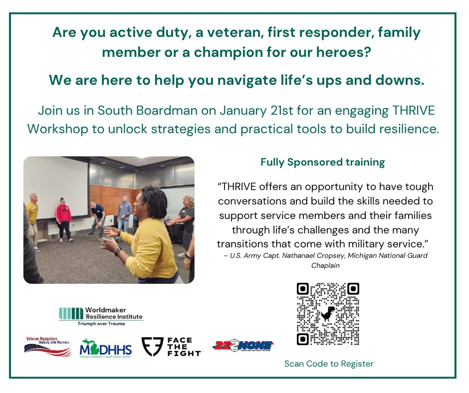 Military, Veteran & First Responders THRIVE Resilience Fundamentals