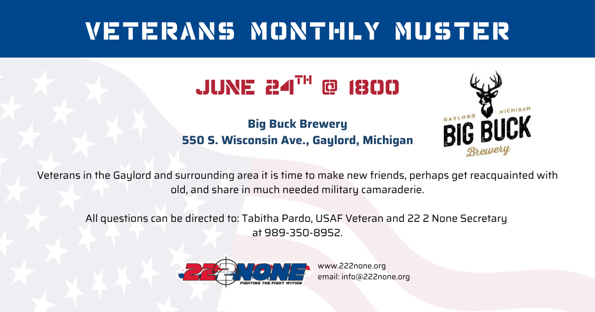Veterans Monthly Muster - Gaylord