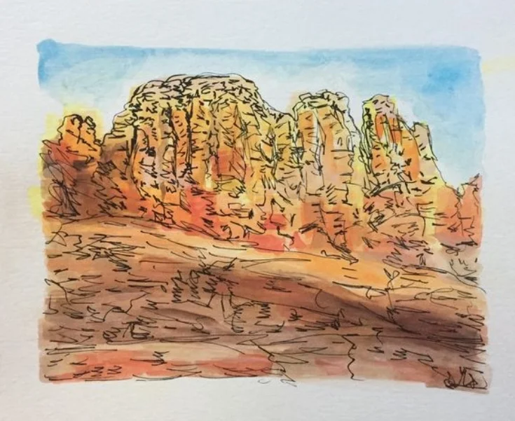 Cathedral Rock Sketch 