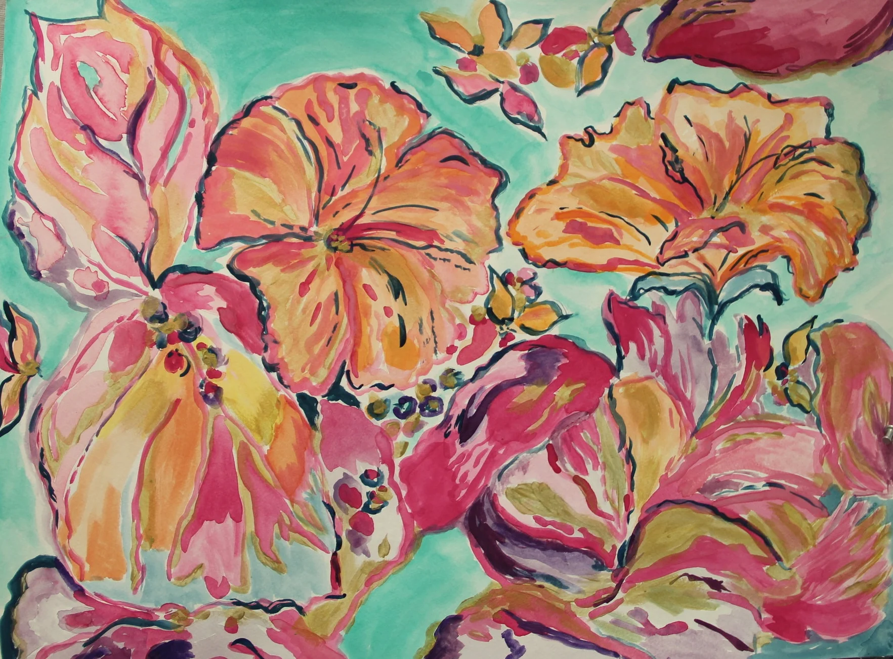  Watercolor on paper   30” x 20”    2017    