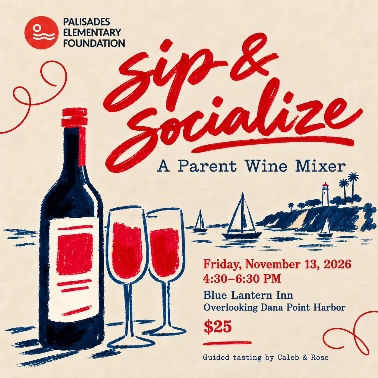 Sip &amp; Socialize - Parent Wine Mixer