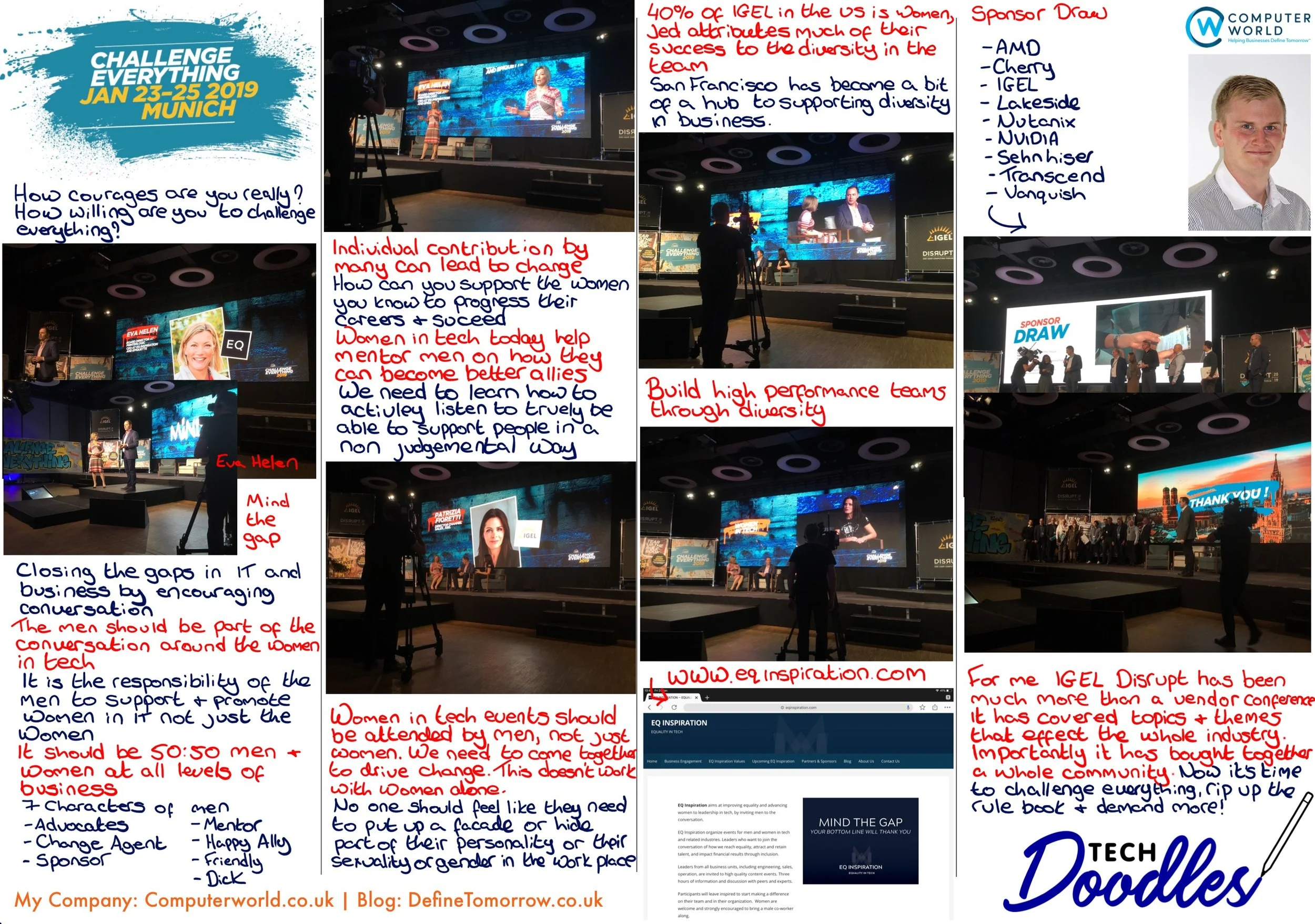 IGEL Disrupt Munich 2019 Closing Keynote Doodle #disrupteuc