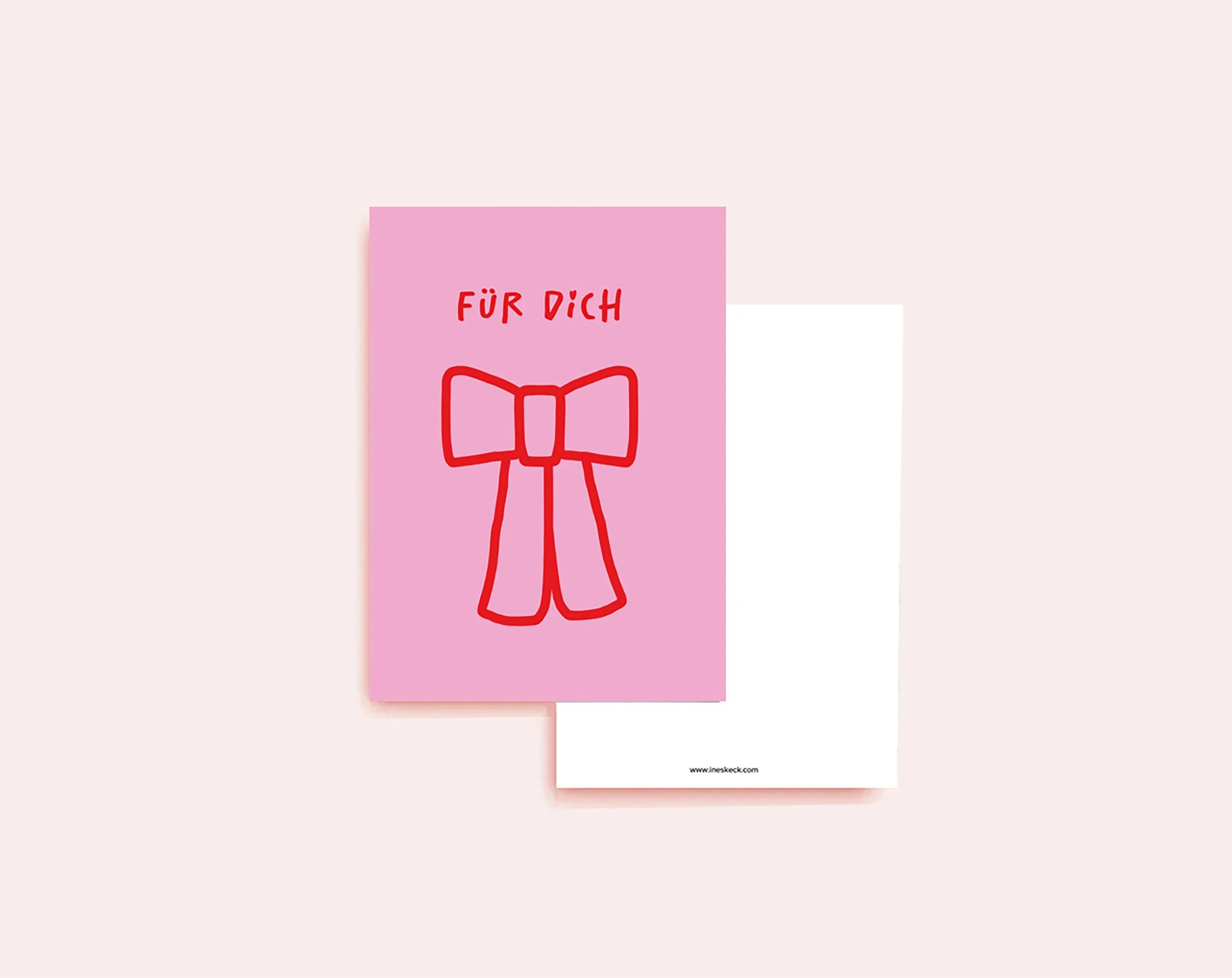 Postkarten_DIN A6_Für Dich_VorderHinterseite_rosa Hintergrund.jpg