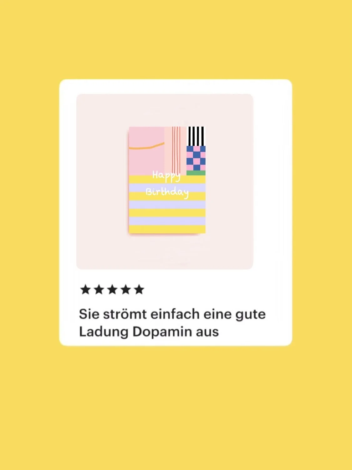 Das will ich Euch unbedingt mal zeigen 😊! Vor ein paar Tagen habe ich bei der lieben Silvia von @leiseslaut einen Post gesehen, der mein Herz 💛 h&uuml;pfen hat lassen! Eine Kundin hat nach dem Kauf meiner &bdquo;Happy Birthday&ldquo; ein Produktfee