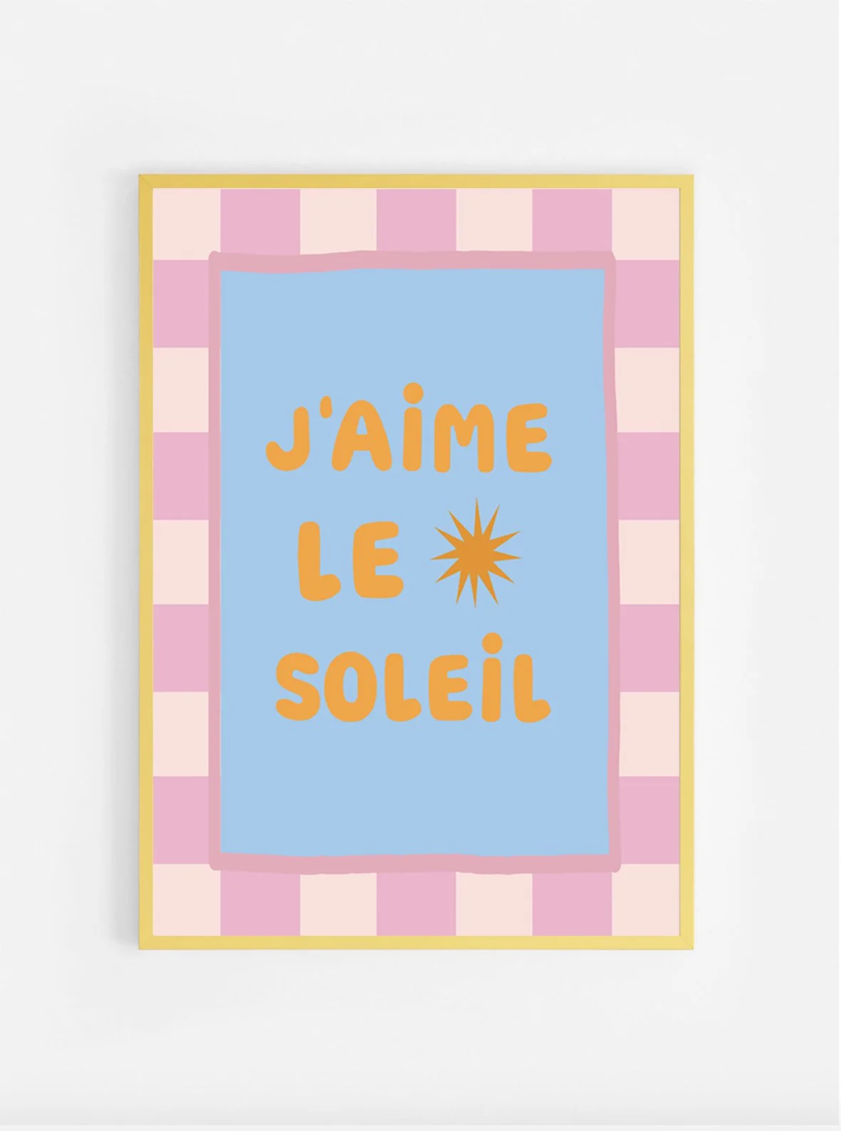 J`aime le soleil_30x40cm_150dpi_yellow framed_Ines Keck.jpg