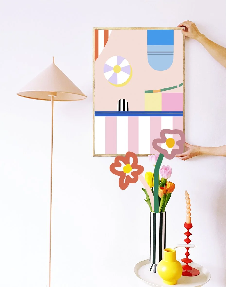 SchwimmbadPommesKetchupErdbeereis_framed living example_flowers_Ines Keck.jpg