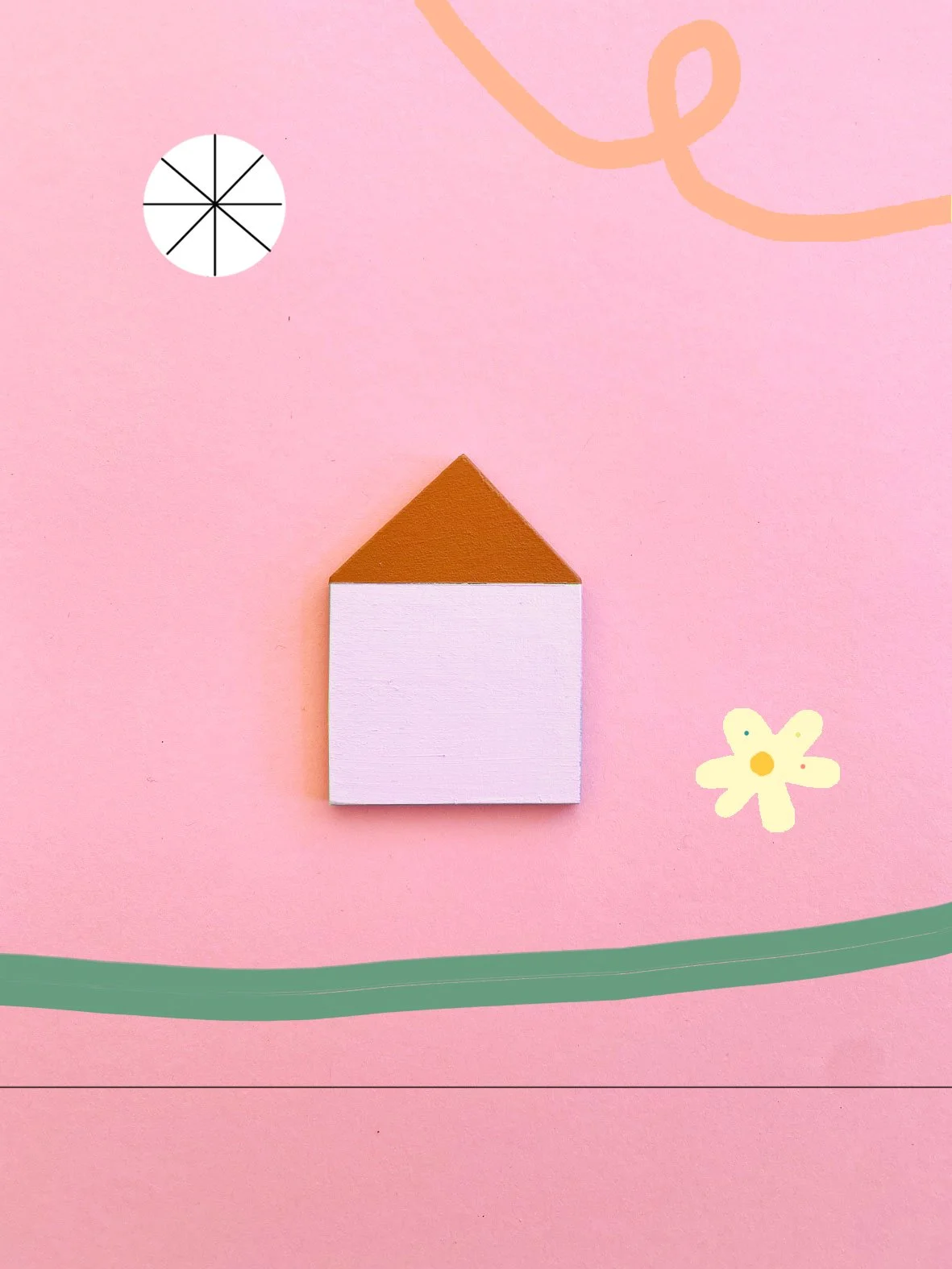 Wanddeko - Haus Nr.6