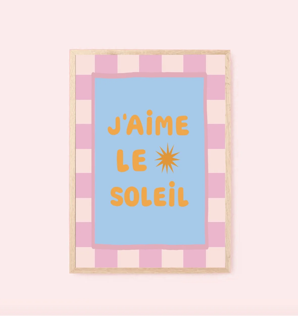 J`aime le soleil_30x40cm_150dpi_oak framed_Ines Keck.jpg
