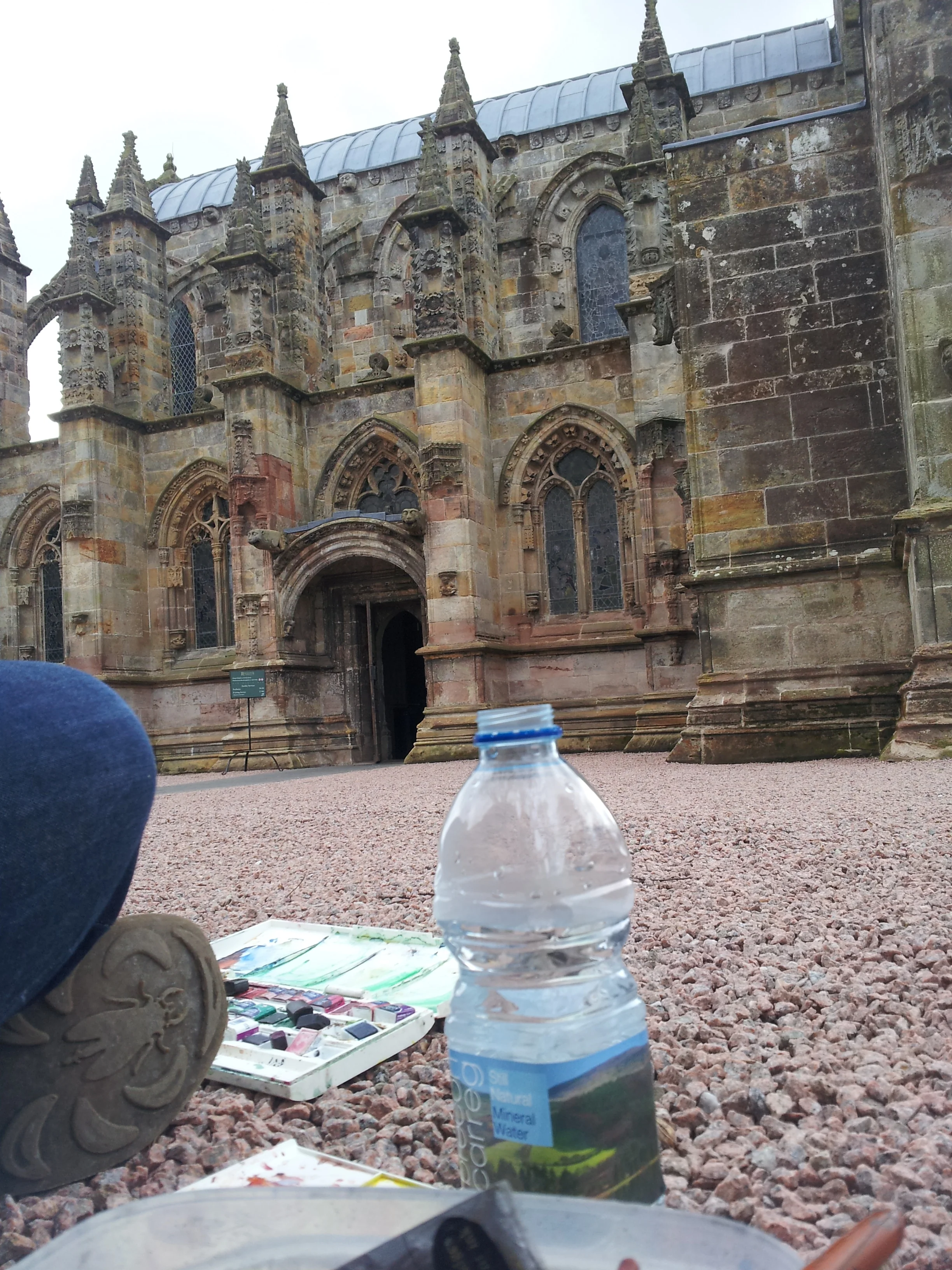 Drawing real-life Rosslyn Chapel