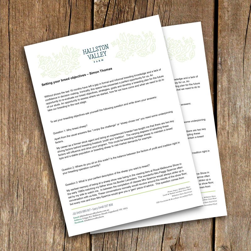 DOWNLOAD: Setting Your Breed Objectives with Simon Thomas