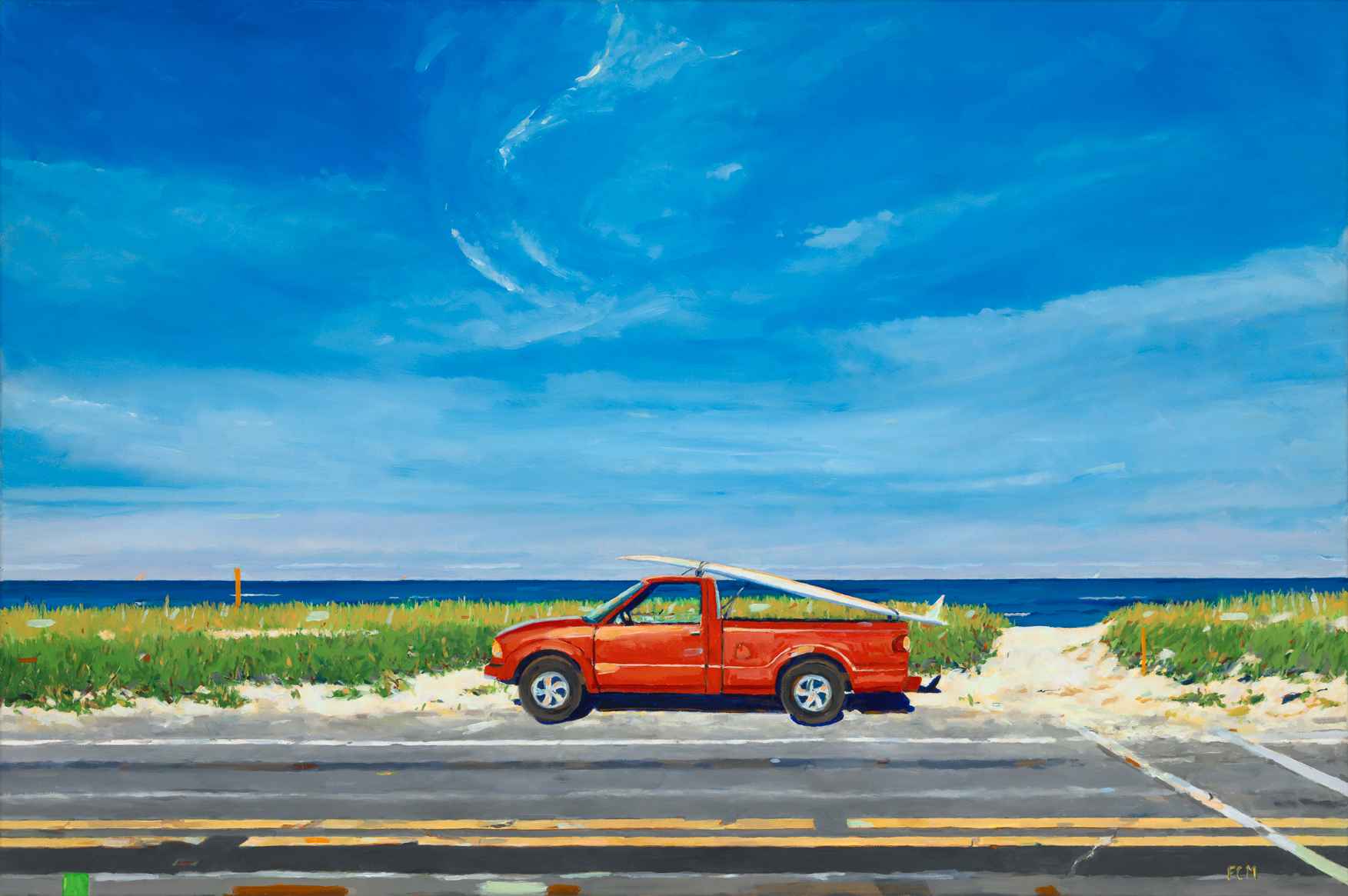 Frances McGuire_Granary Gallery_red truck_artifactsmv.jpeg