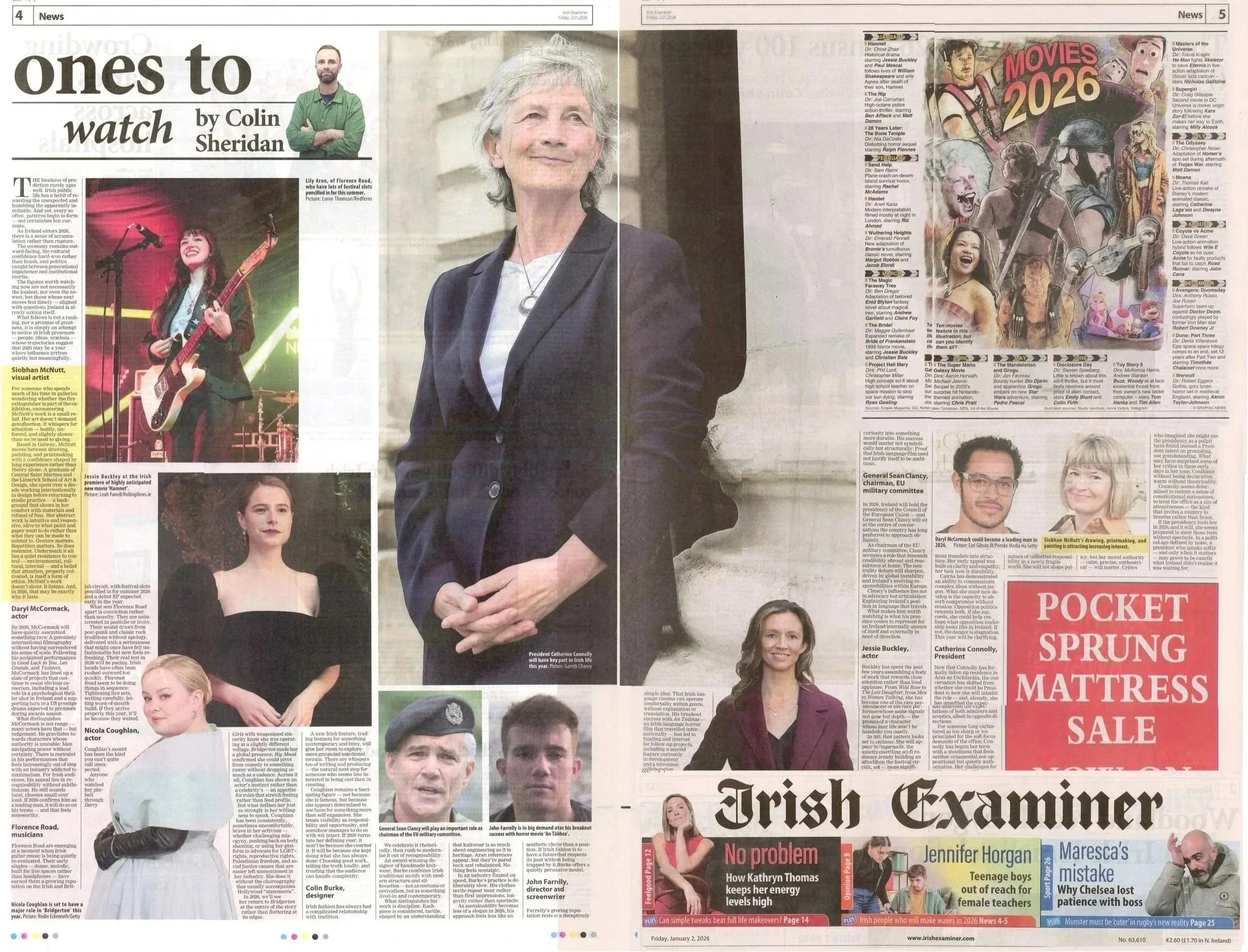 siobhan mc nutt featured artist irish examiner 2026 contemorary art irish artist