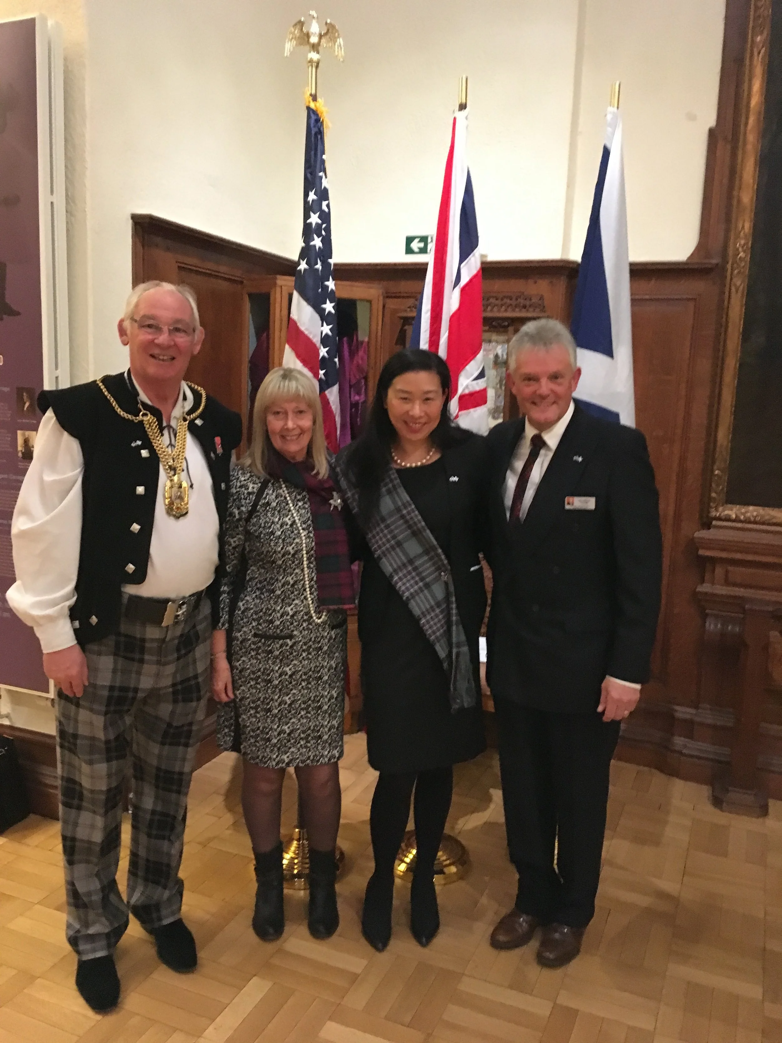 Tartan Day celebration held in, The Carnegie Museum, Dunfermline