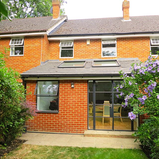 Newly completed rear extension #houseextension #veluxwindows #crittall #londonarchitecture