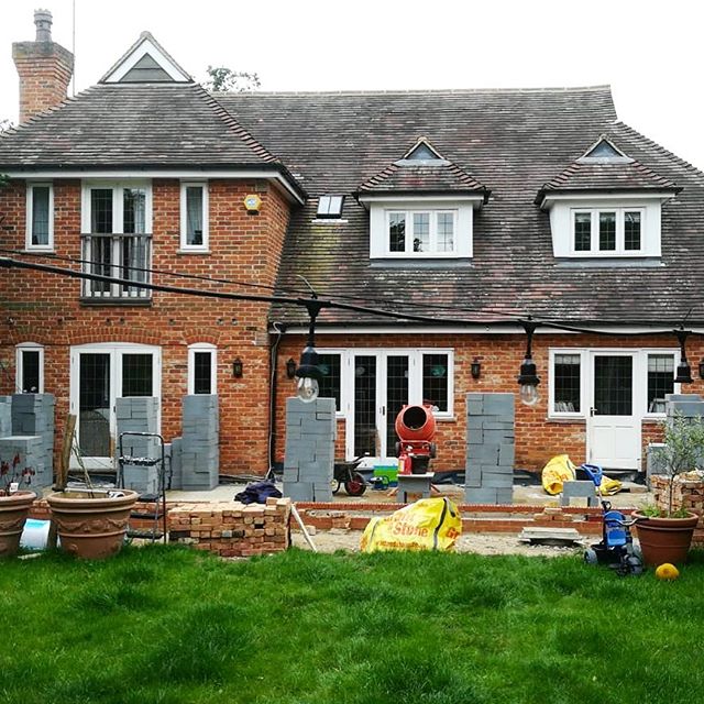 A large extension to a detached house. Foundations and build up to DPC within a week! Outstanding start &lsquo;Matt the Builder&rsquo; can&rsquo;t wait to see the complete project #houseextension #construction
