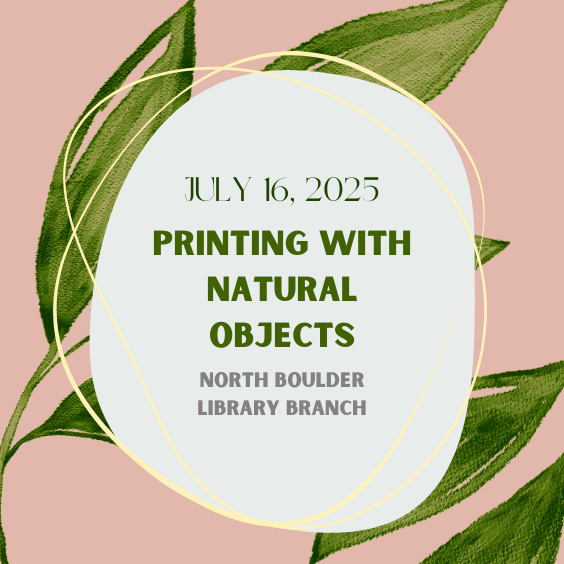 Printing with Natural Objects
