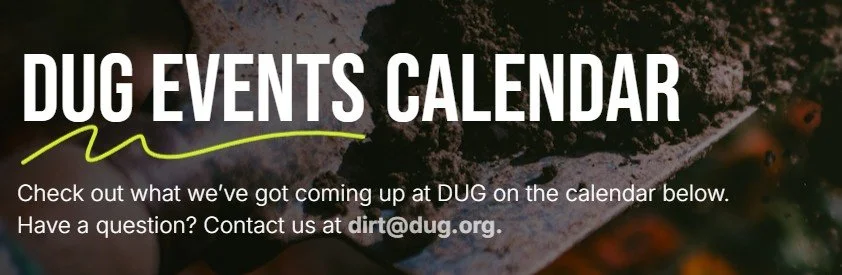 DUG Summer &amp; Fall Events 2026