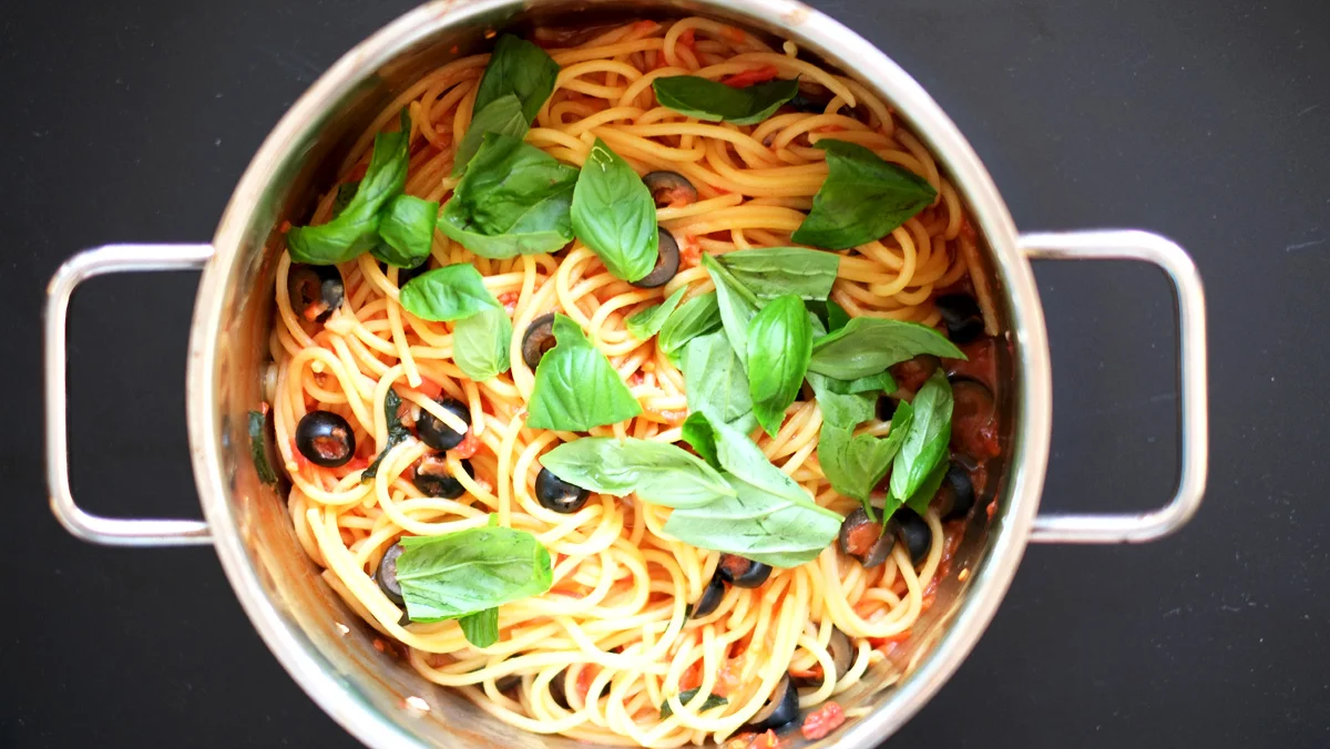 Basil and Olive One-pot Pasta