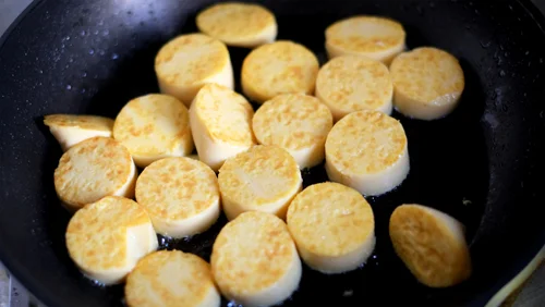 Claypot Tofu - Cooking the Tofu (after)