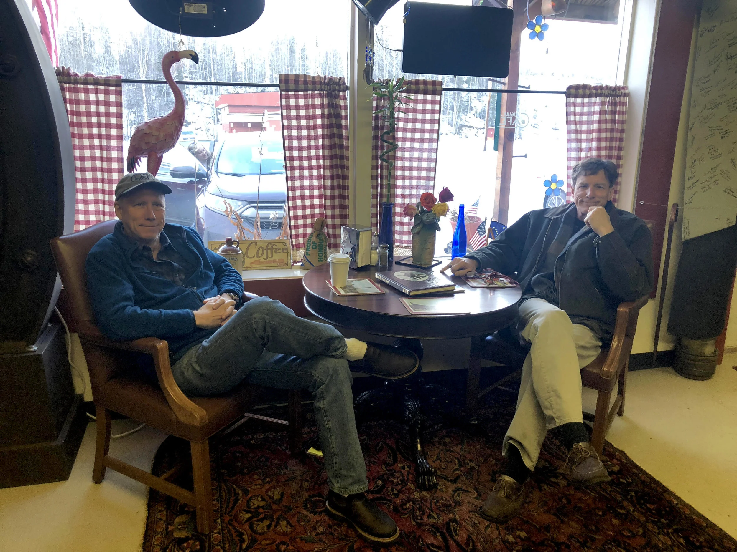 Marc with our friend, Brett, January 2019