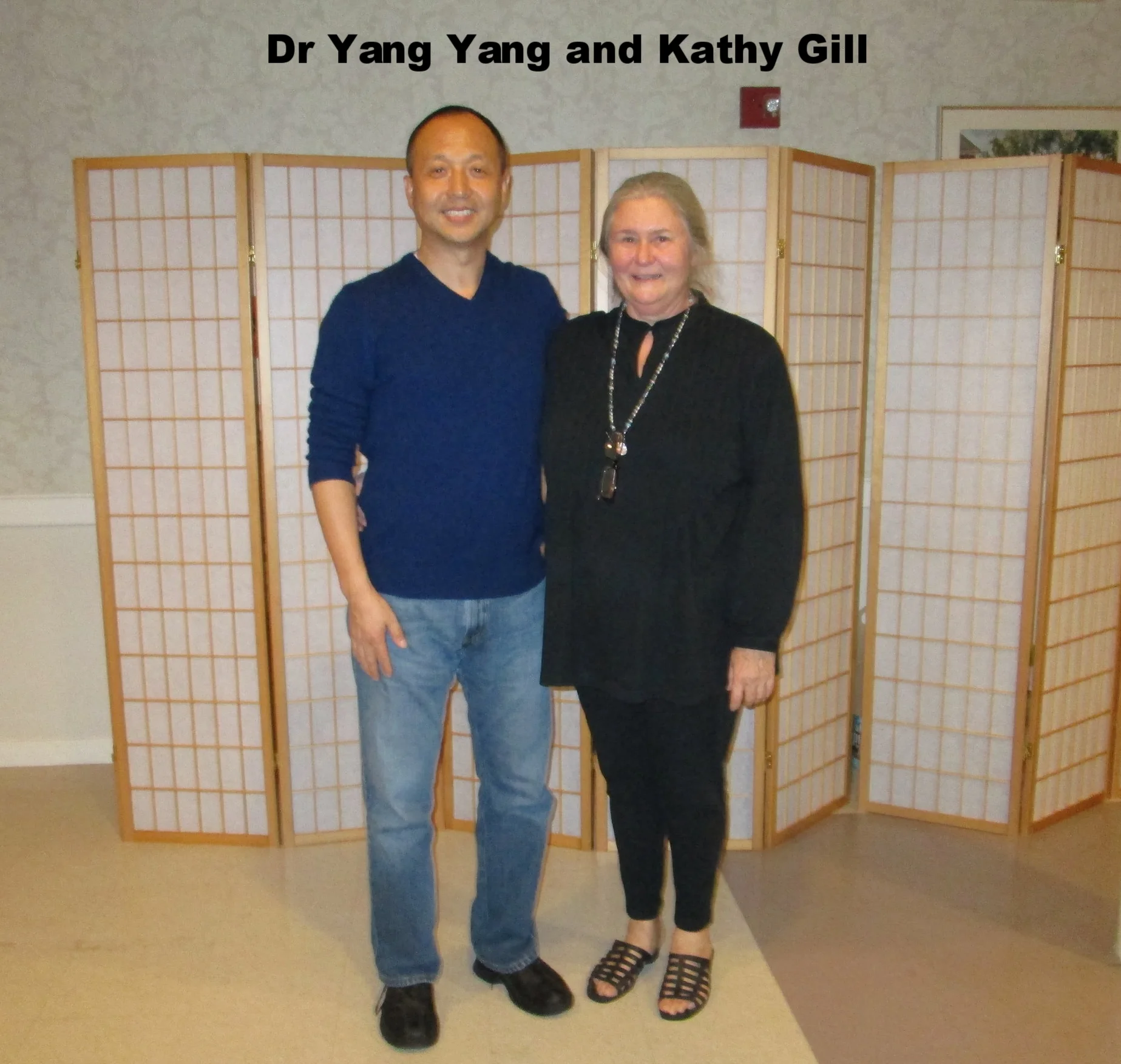 Kathy Gill and Dr Yang Yang