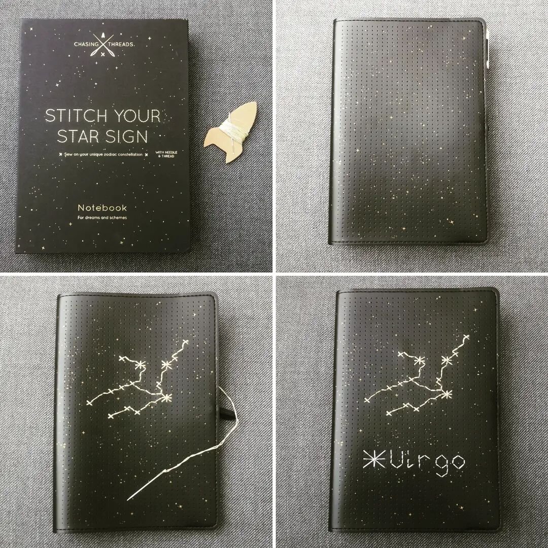 STITCH YOUR STAR SIGN 

Some amazing friends gifted me this gorgeous Chasing Threads #Notebook where you can sew your very own unique #Zodiac #Constellation. Had a lovely afternoon putting it together ❤️

#virgo #virgogirl #virgothings #stitchyoursta