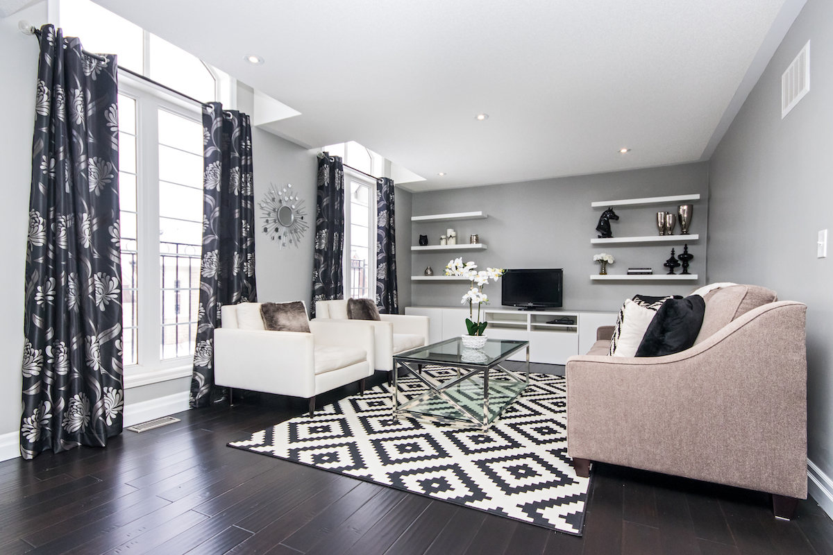 3344 Moses Way - Top Floor Living Room with Large Windows