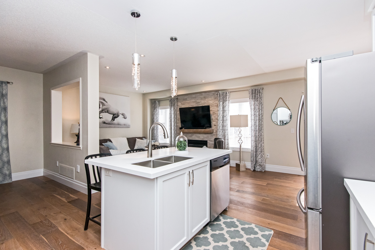3346 Moses Way - Open concept kitchen with large island