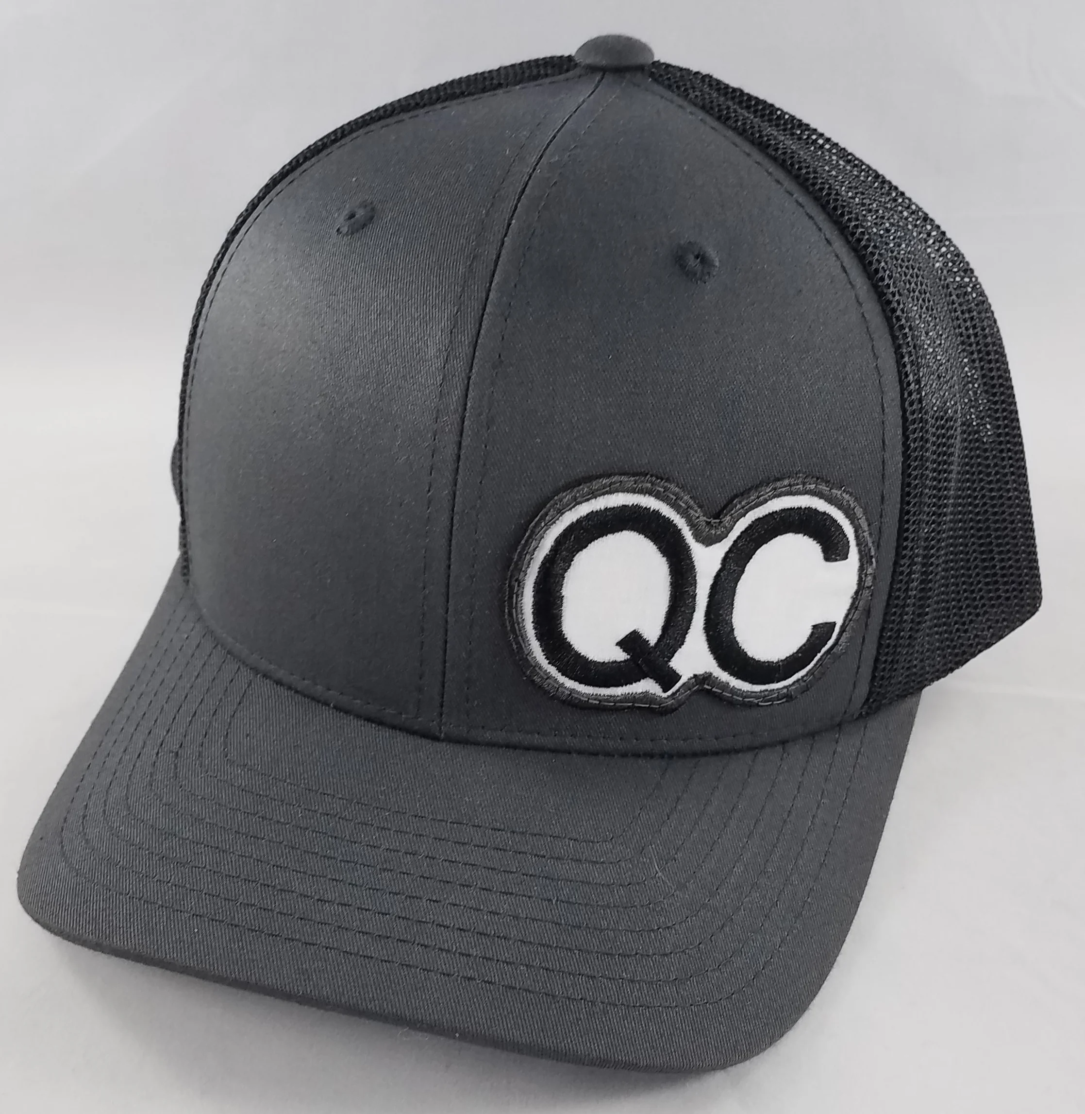 *QC* Retro Snapback Trucker- Charcoal/Black