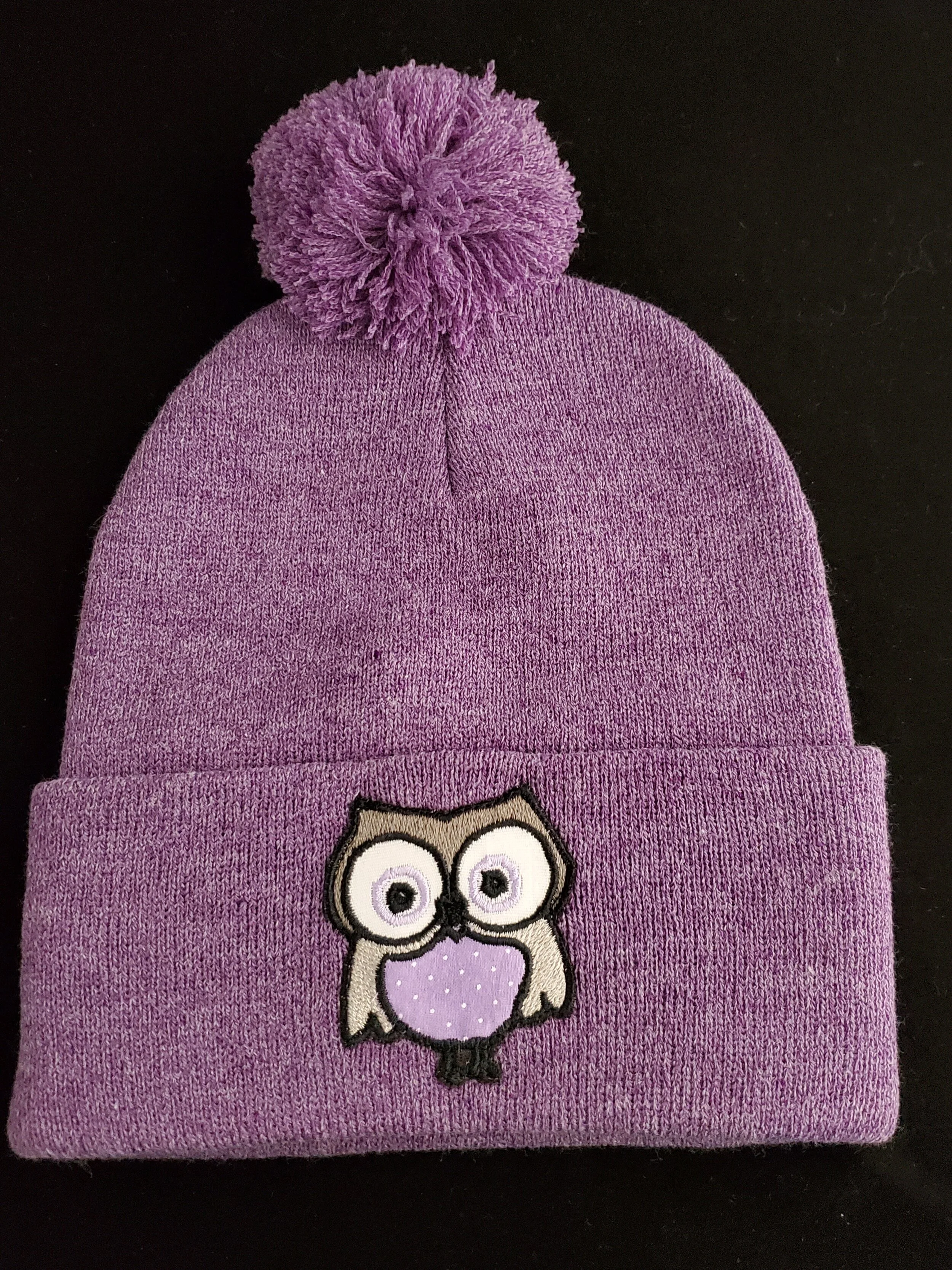 *Owl* Beanie Purple