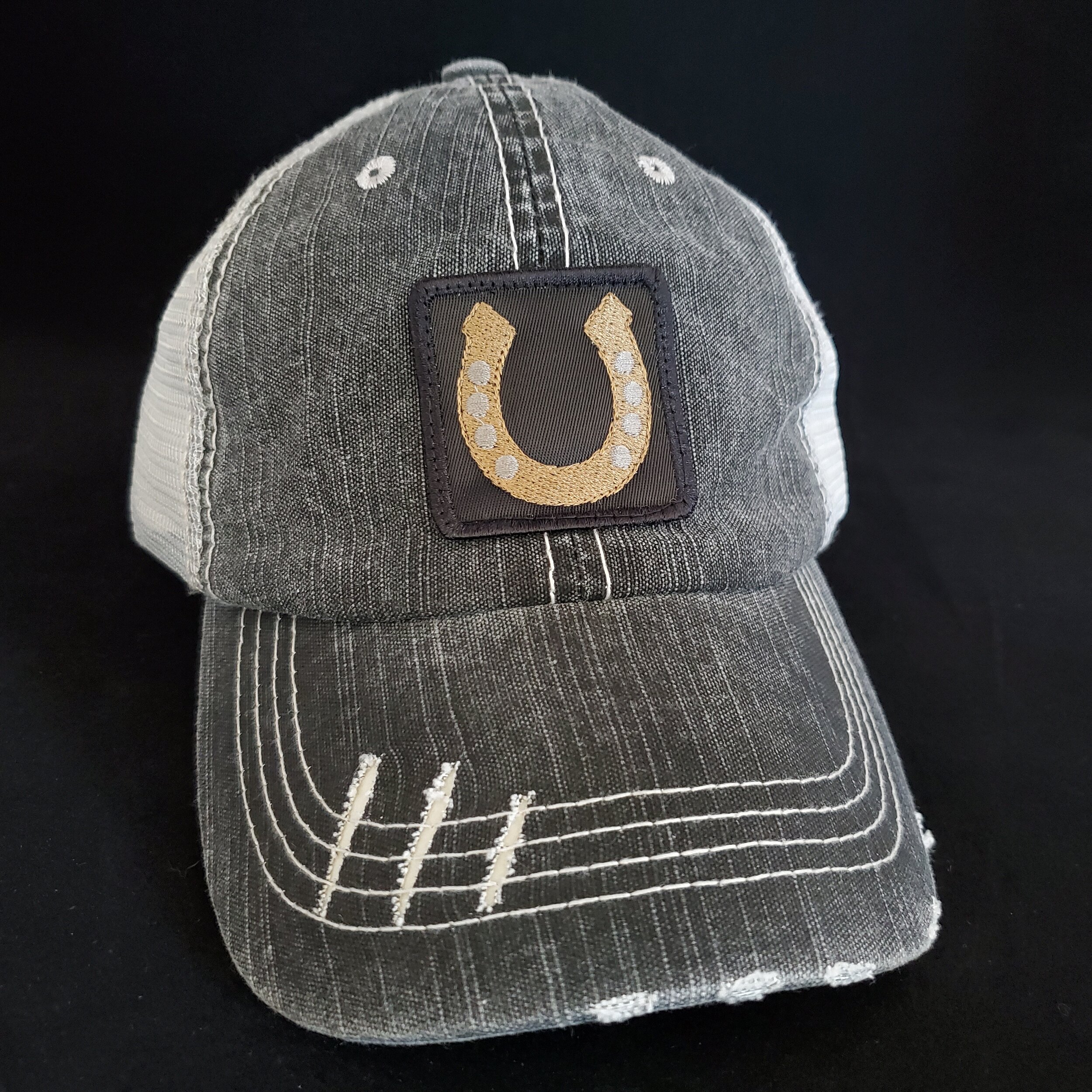 *Feelin' Lucky" High Ponytail Velcro Strapback