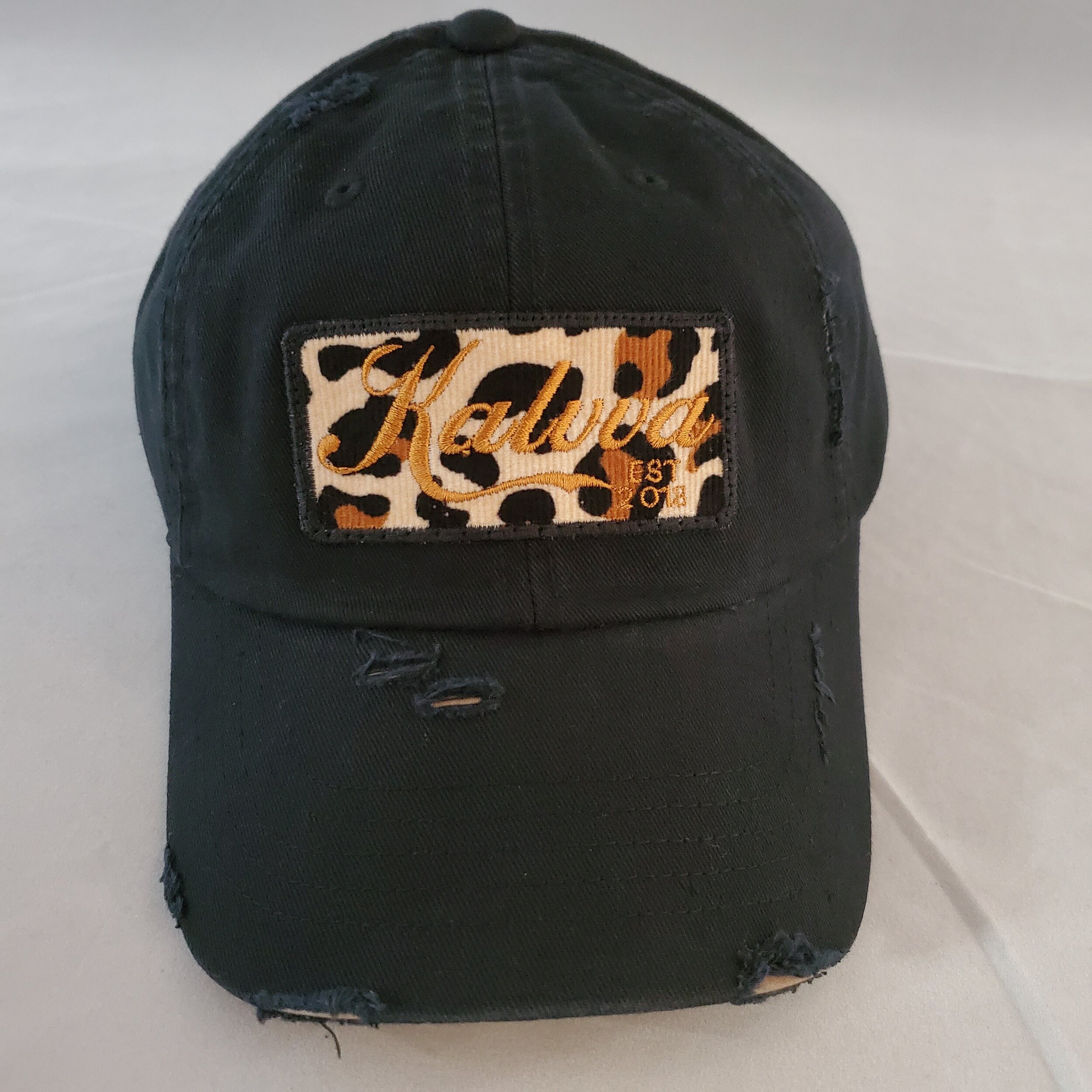 *Leopard Est 2018* Distressed Dad Hat 