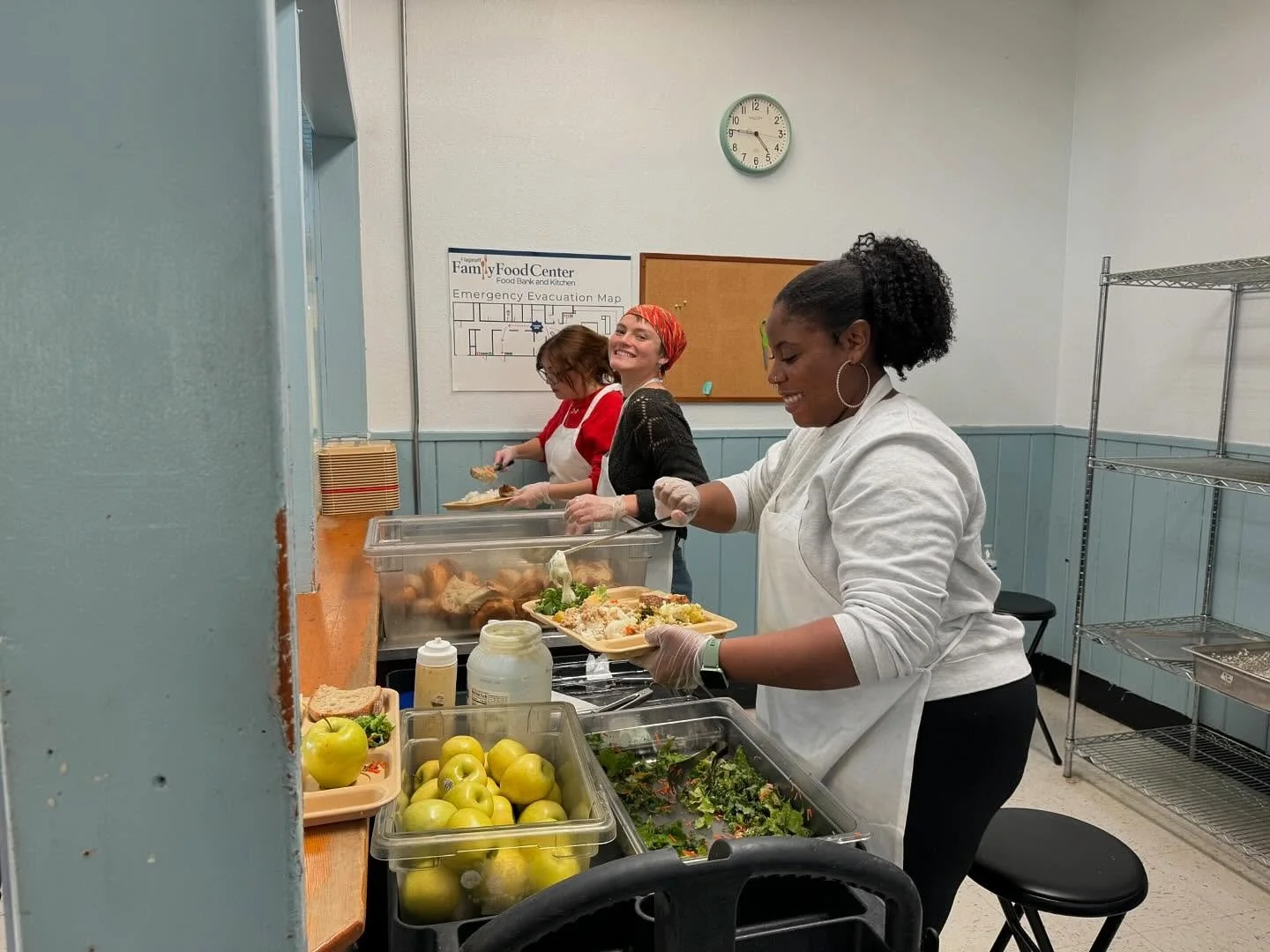 Today is a bittersweet Sunday as we say goodbye (for now!) to our dear friend and staff member Jess. 💛 From hosting young adult dinners, to greeting folks with warmth on Sundays, to serving meals with love at the food center, Jess has been a steady,