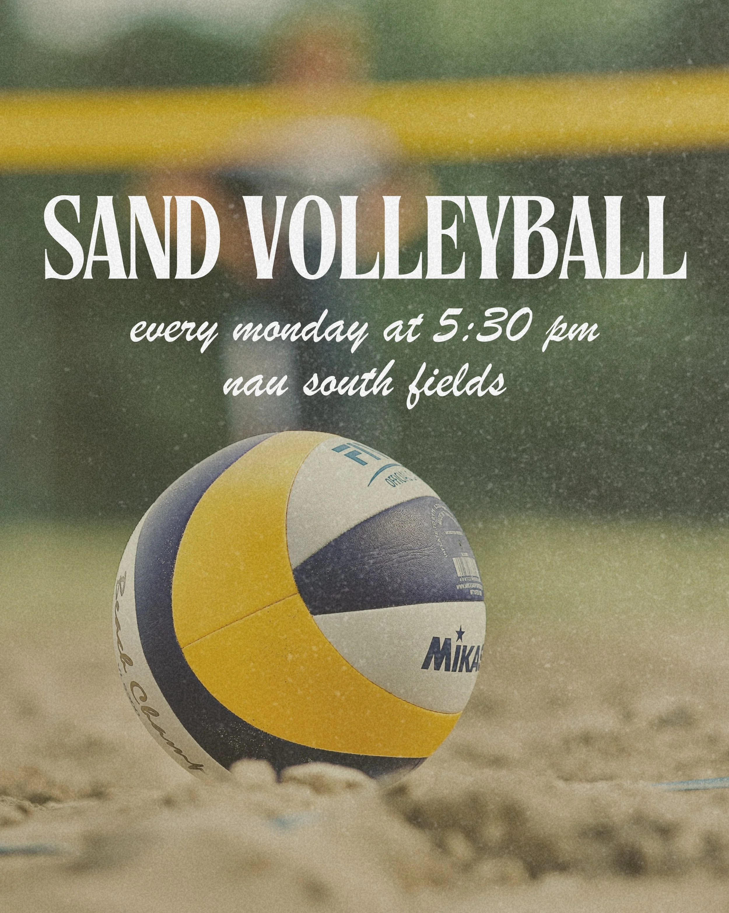 Summer Mondays = sand volleyball 🏐☀️
Join us every Monday at 5:30 PM at the NAU South Fields! Bring your friends and come play.